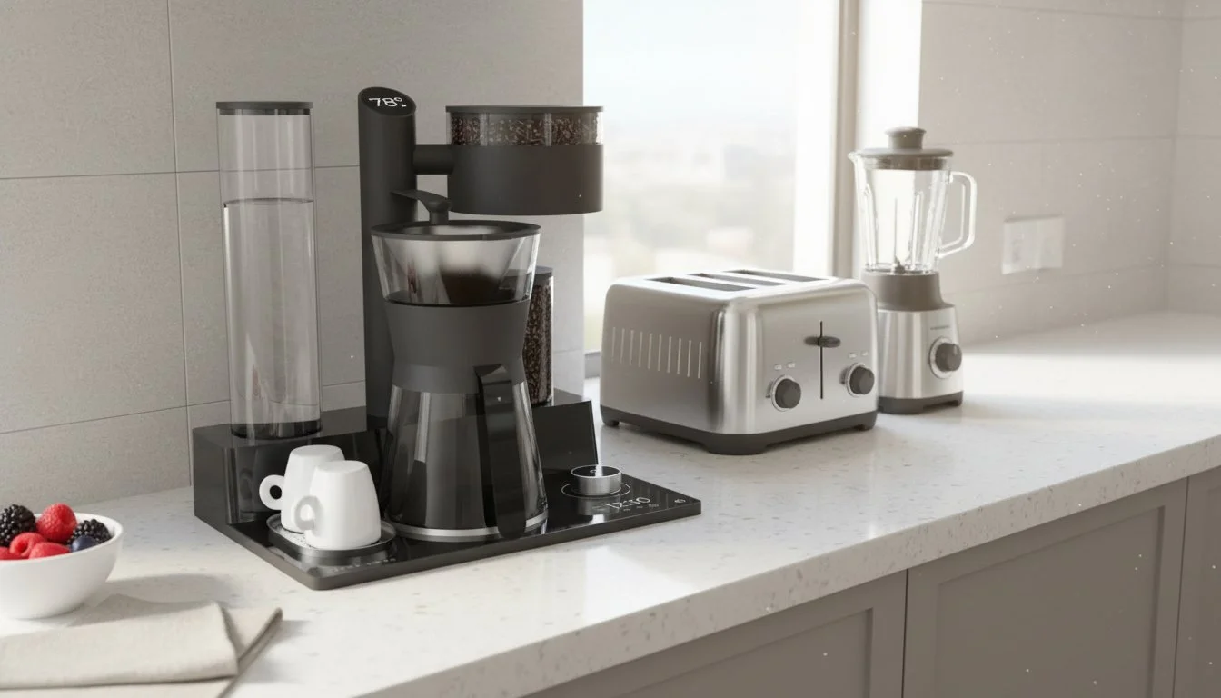 Java Wanshida Specialty Drip Coffee Maker with Built-in Grinder 2021 — 3