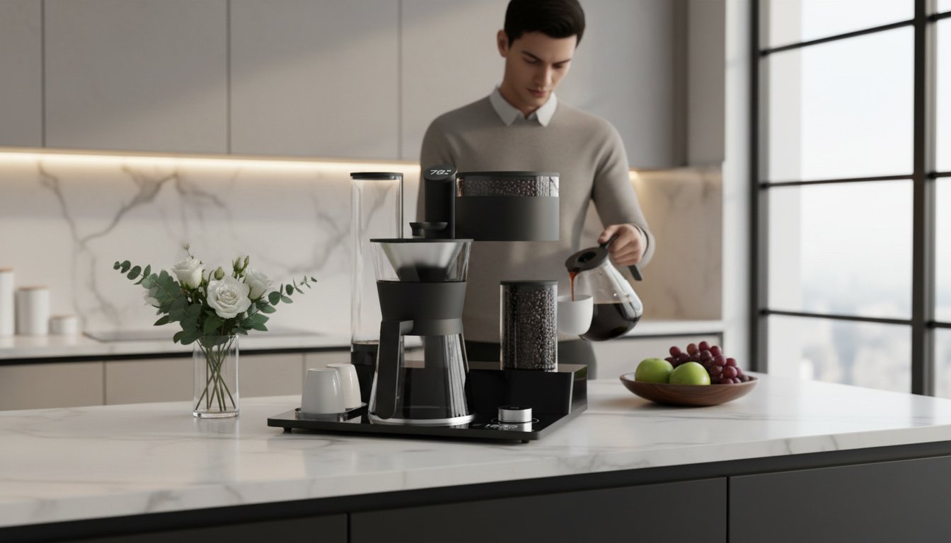 Java Wanshida Specialty Drip Coffee Maker with Built-in Grinder 2021 — 5