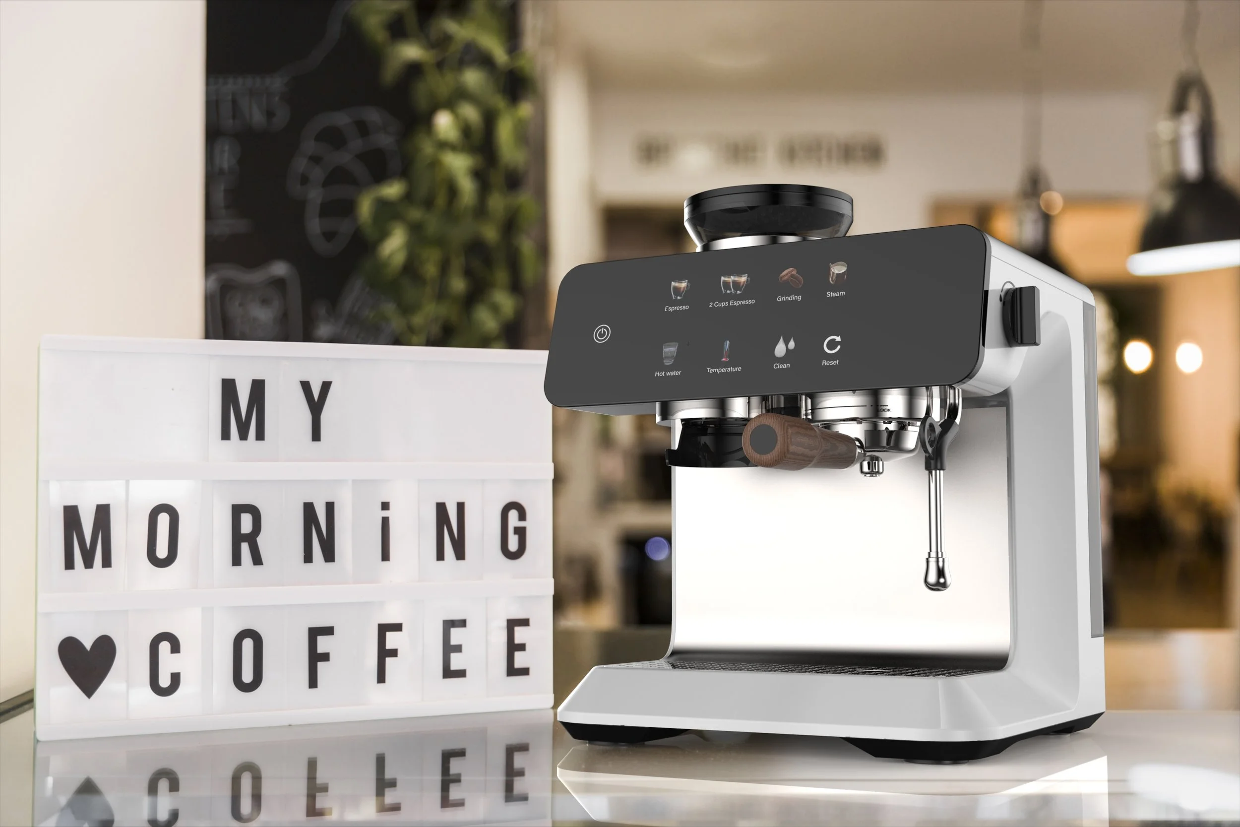 Liantek BaristaPro Semi-Automatic Coffee Machine with Grinder 2023