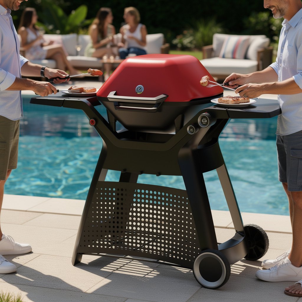 Paite Portable Gas BBQ Grill with Wheels 2019 — 3
