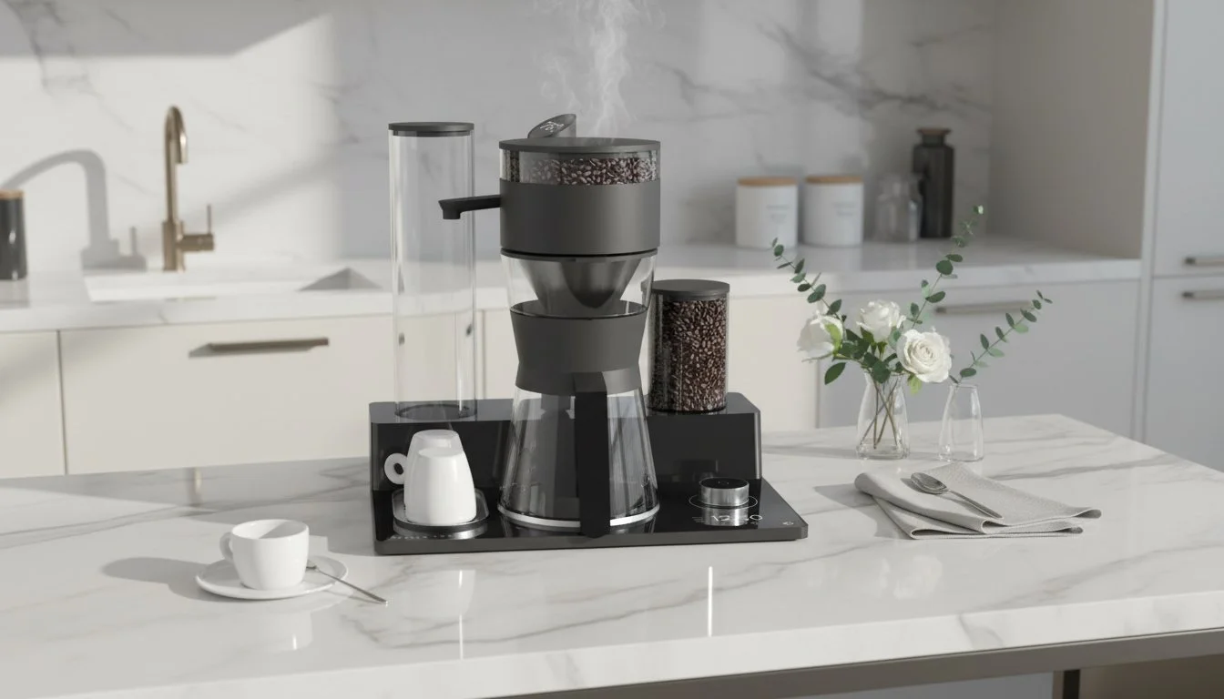 Java Wanshida Specialty Drip Coffee Maker with Built-in Grinder 2021 — 4