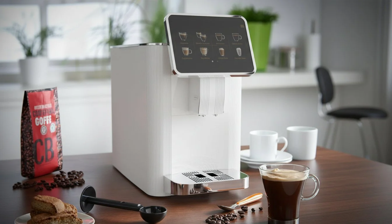 Wesdermo Full Automatic Coffee Machine with Milk Cooler 2023