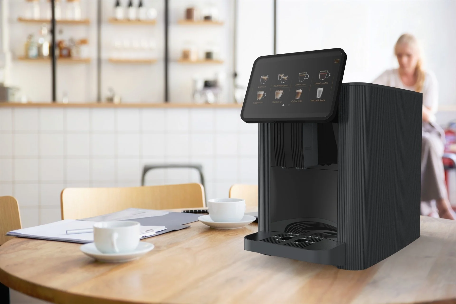 Wesdermo Full Automatic Coffee Machine with Milk Cooler 2023 — 3