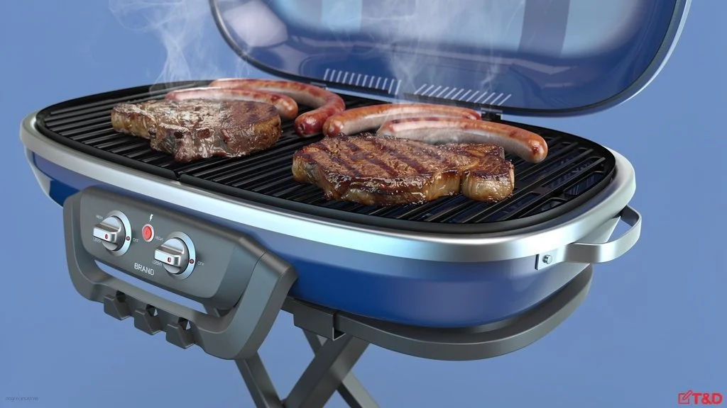 Paite Foldable Gas BBQ Grill with Wheels 2015